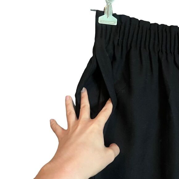 J. Crew black wool blend mini skirt with pockets! - Picture 3 of 10